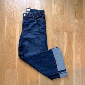 Kut from the Kloth Dark Indigo Cuffed Ankle Jeans